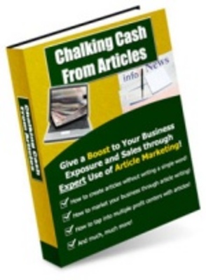 Product picture Chalking Cash from Articles - Make More Money